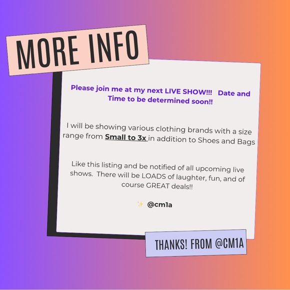 @cm1a Next Live Show - Picture 2 of 3